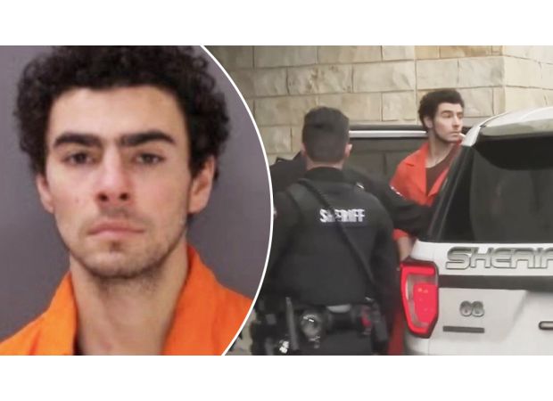 CEO assassin accused of yelling and resisting arrest outside of court.