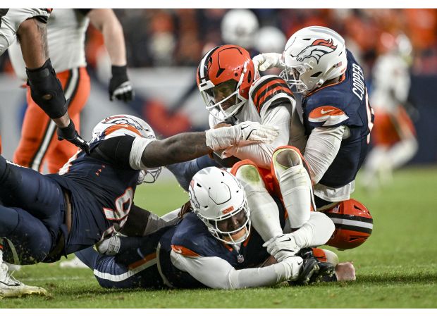 The Broncos defense hopes to recover from a weak showing in their victory against the Browns.