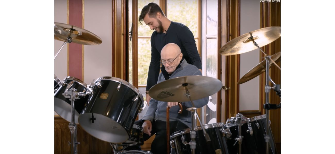 After 15 years of poor health, Phil Collins returns to the drums for the first time.