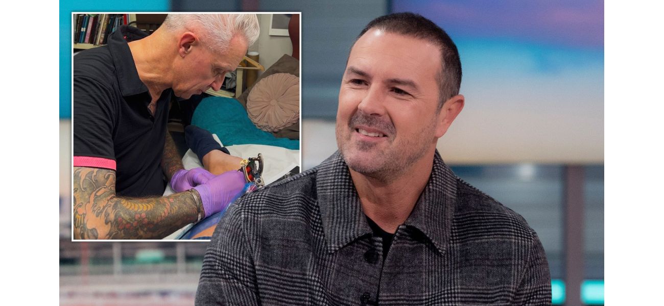 Paddy McGuinness gets new tattoo as he raises £10.5 million for charity.
