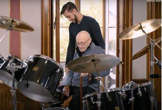 After 15 years of poor health, Phil Collins returns to the drums for the first time.
