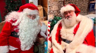 Children left in tears and holiday spirit shattered due to the presence of an obviously phony Santa Claus.