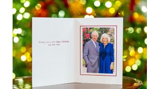 King's holiday card disliked for not being festive enough.