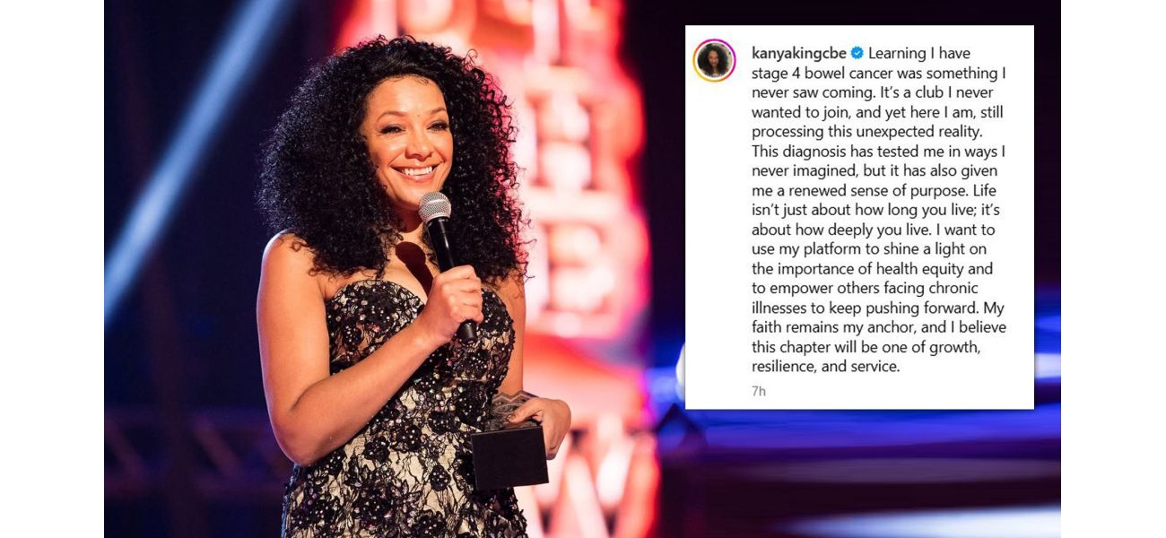 Kanya King, creator of the Mobo Awards, has been diagnosed with advanced bowel cancer.