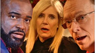 EastEnders character Cindy is about to be caught for her affair in the new Christmas trailer.