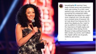 Kanya King, creator of the Mobo Awards, has been diagnosed with advanced bowel cancer.