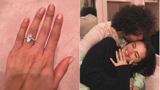 Selena Gomez shares happy news of engagement to Blenny Blanco on social media.