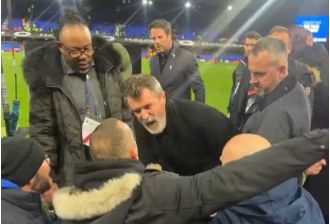 Keane addresses altercation with Ipswich fan after draw against Man United.
