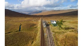 A new train station in the UK, located at 1,300ft, is attracting attention from celebrities.