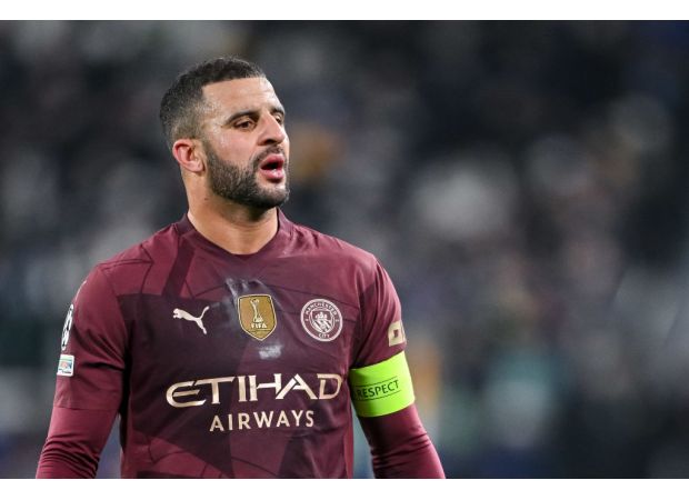 Kyle Walker received a racist message after Manchester City lost to Juventus.