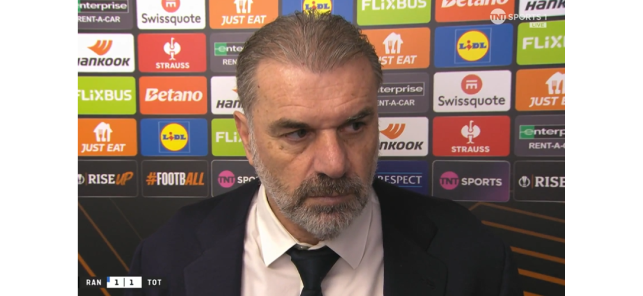 Postecoglou criticizes Tottenham player after team draws against Rangers.