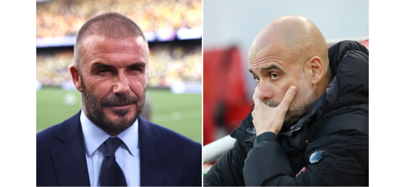 Beckham wants to make Guardiola suffer by recruiting City's best player for his team.