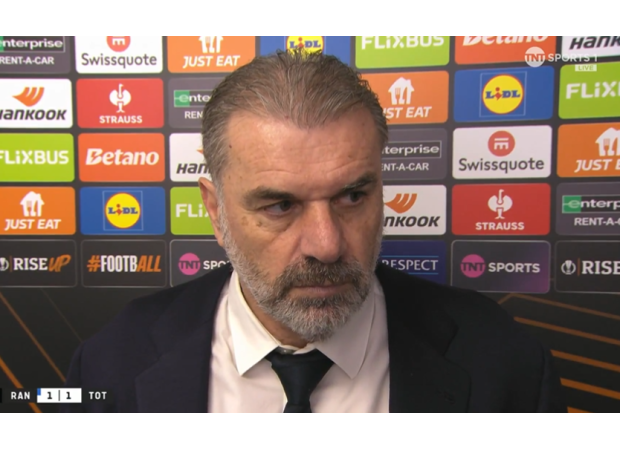 Postecoglou criticizes Tottenham player after team draws against Rangers.