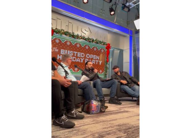 WWE wrestler angrily leaves interview after swearing at fans.