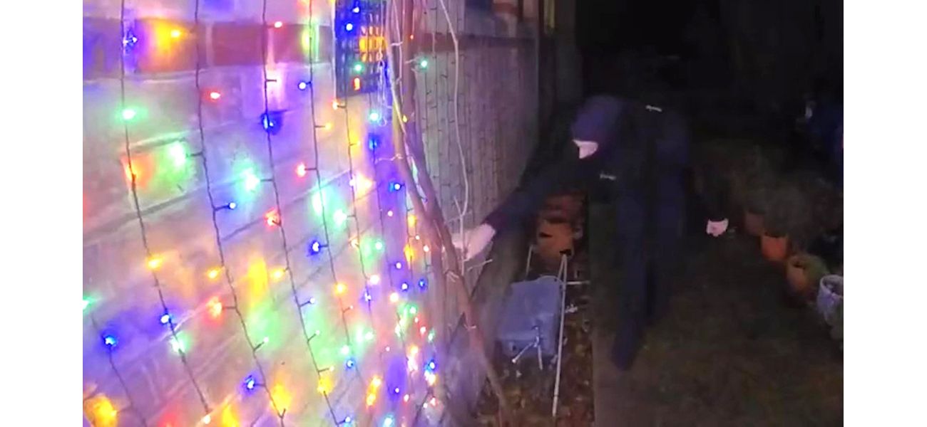Police are searching for suspects who damaged holiday decorations by cutting down lights and attacking an inflatable Santa.