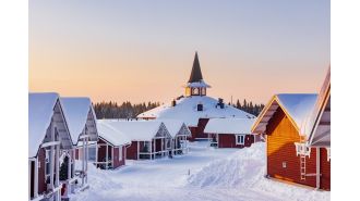 Santa's hometown in Lapland is facing chaos as it is flooded with tourists, causing confusion and disarray.