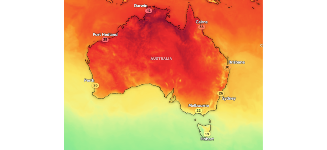 The entire country is experiencing a heatwave.