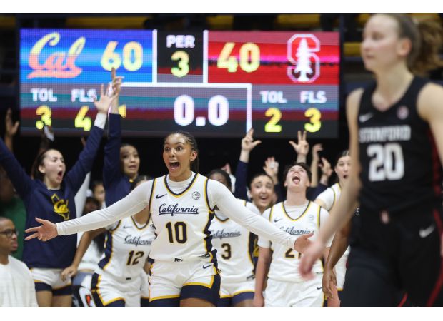 Cal beats Stanford by biggest margin in 42 years thanks to 18 3-pointers, breaking program record.