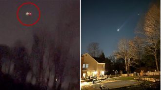 Trump spreads rumors about strange flying gadgets, sparking speculation and theories.