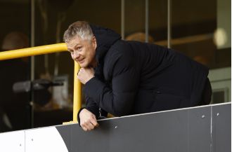 Former Man Utd player Ole Gunnar Solskajer attended the Wolves vs Ipswich match.