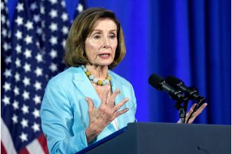 Nancy Pelosi has hip surgery in Germany after a fall, performed at a US military hospital.