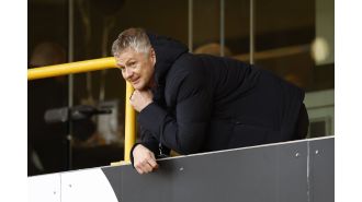 Former Man Utd player Ole Gunnar Solskajer attended the Wolves vs Ipswich match.