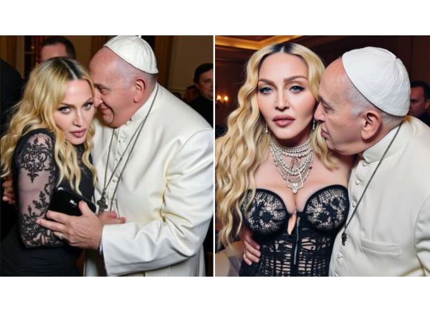 Madonna's recent AI photos of the Pope intensify their ongoing conflict with the Church, deemed as unethical.