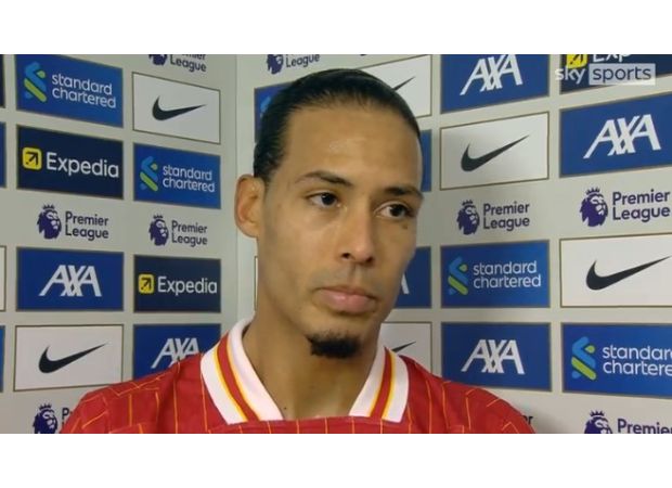 Liverpool player Van Dijk worried about referee in game against Fulham, resulting in a draw.