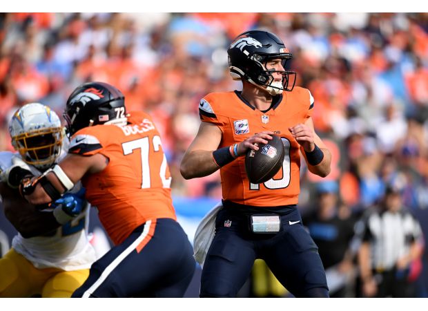 Is Garett Bolles' $82 million contract worth it? According to QB Bo Nix, it is.