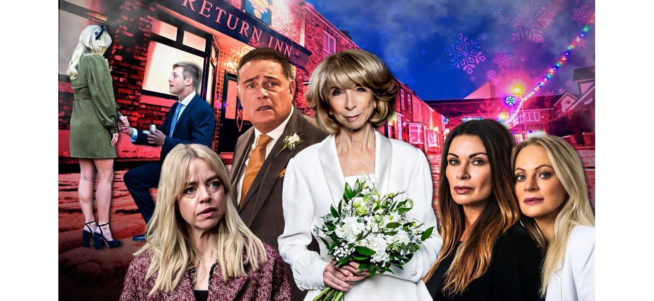 A sneak peek at Coronation Street's Christmas episode shows a character coming back to life and a violent confrontation.