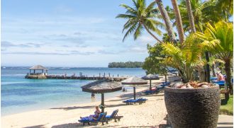 Two tourists hospitalized in critical condition due to possible alcohol poisoning.