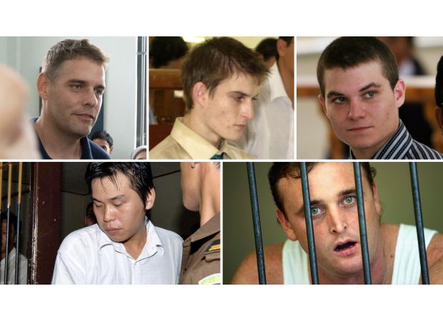 Drug smugglers known as the 'Bali Nine' are back in their home country after attempting to transport £2 million worth of heroin.