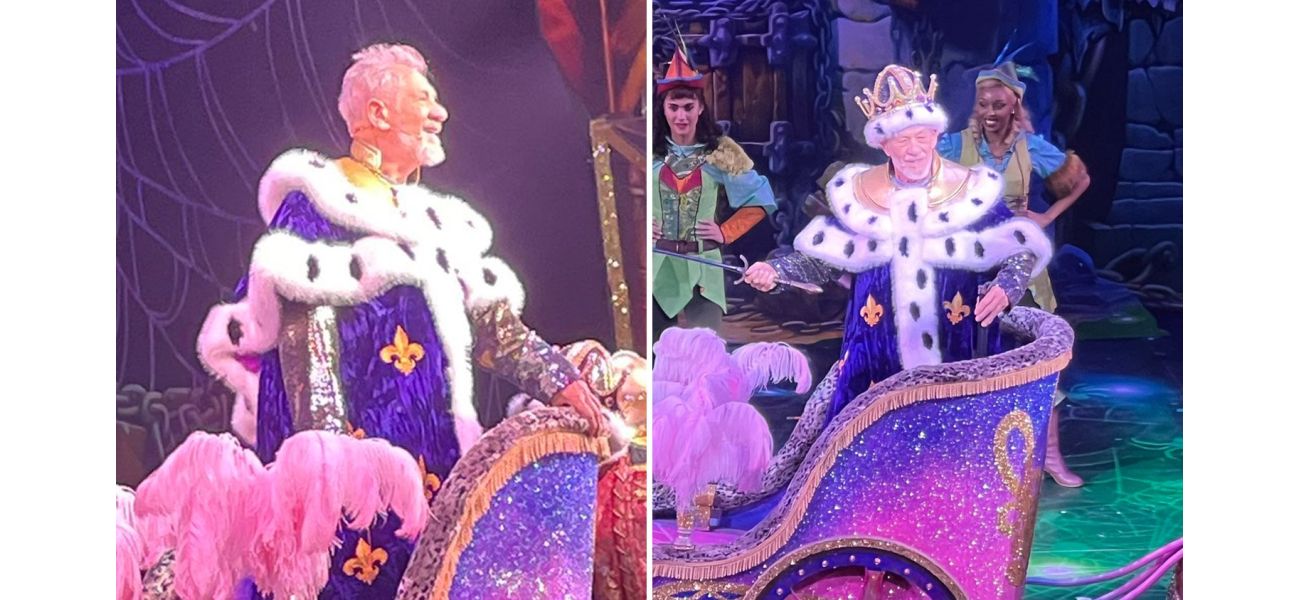 85-year-old Sir Ian McKellen surprises fans with unexpected stage appearance after recovering from a fall.