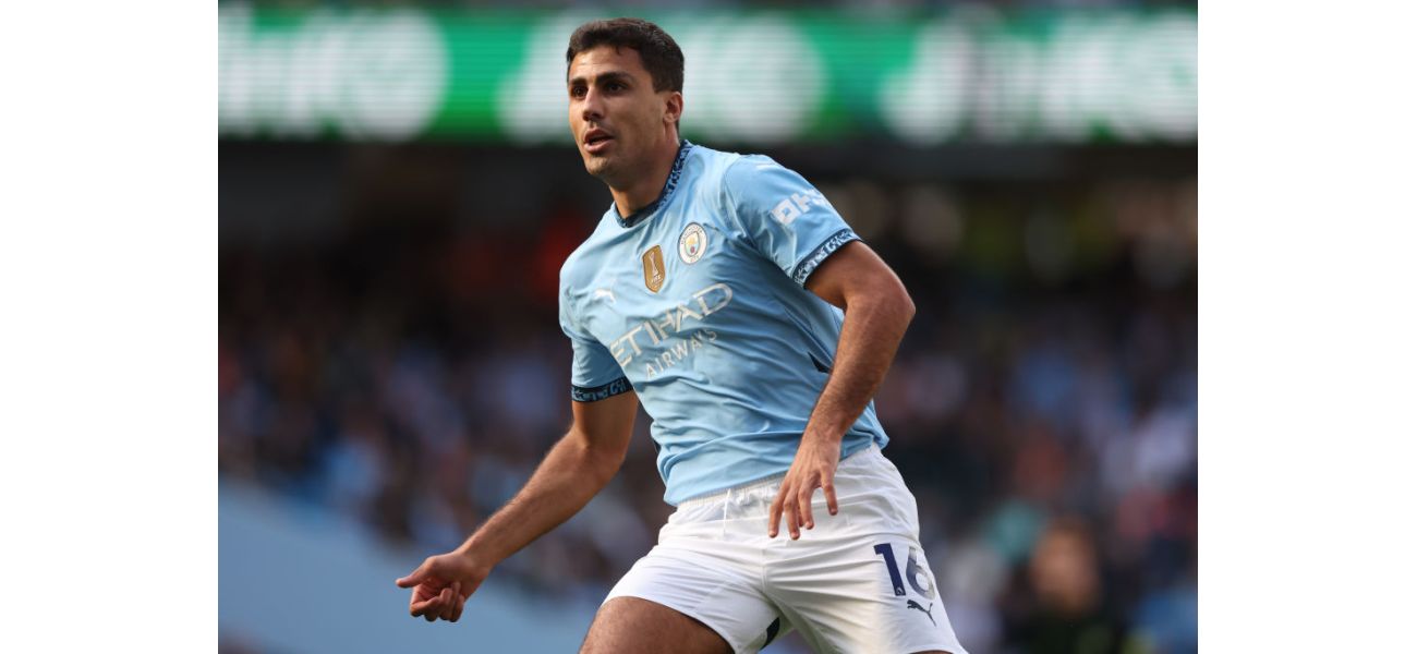 Man City's Rodri could make a quicker comeback from injury than initially thought.
