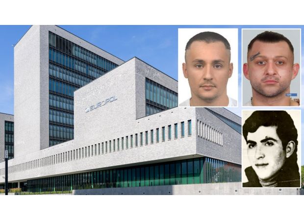 Europol's most wanted list includes a dangerous axe murderer and other criminals.