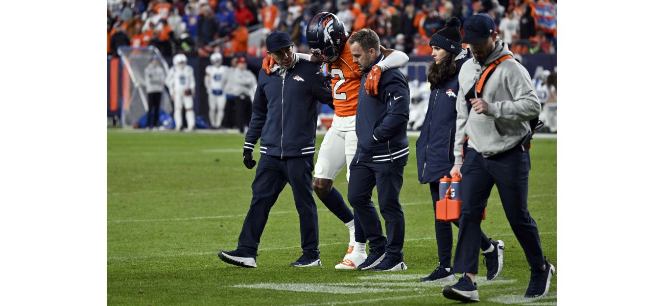 Surtain II, a cornerback for the Broncos, injured his ankle during their victory against the Colts.