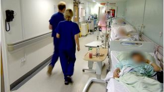 Doctors warn that the new hospital corridor for patient care is risky.