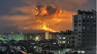 Israel used a powerful bomb to cause a huge explosion in Syria, known as the 