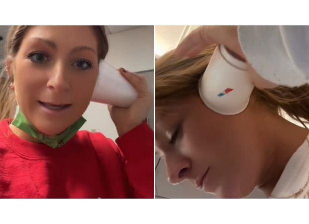 This trick with a paper cup can ease ear discomfort during flights.