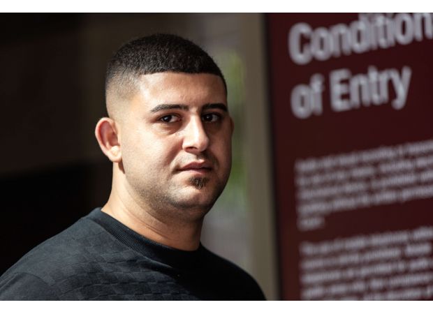 A tobacconist says his store was attacked with explosives when he refused to give in to demands for payment.