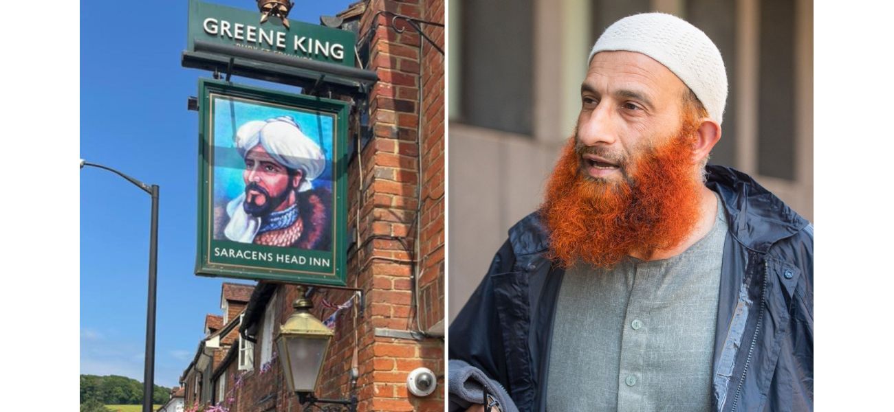 A terrorist sues a pub for £1,850 because its sign frightens him.