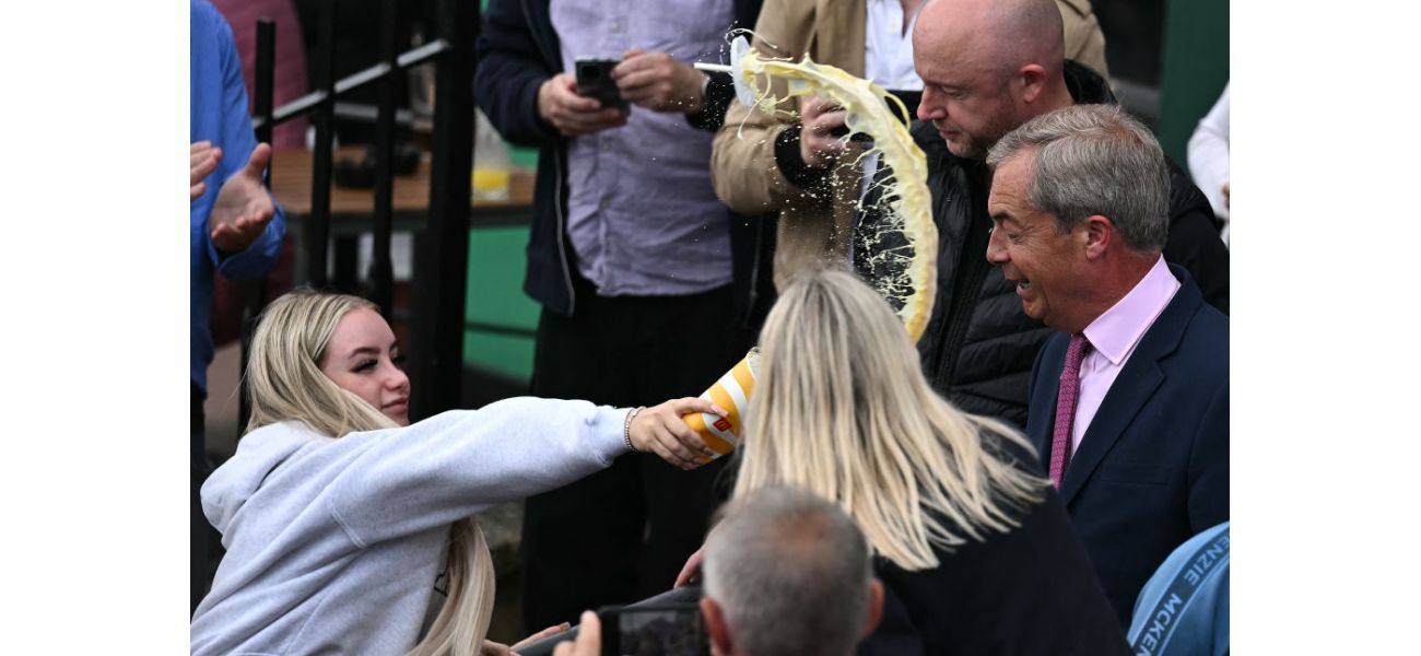 Throwing objects at politicians, including something as seemingly harmless as a milkshake, can have serious consequences.
