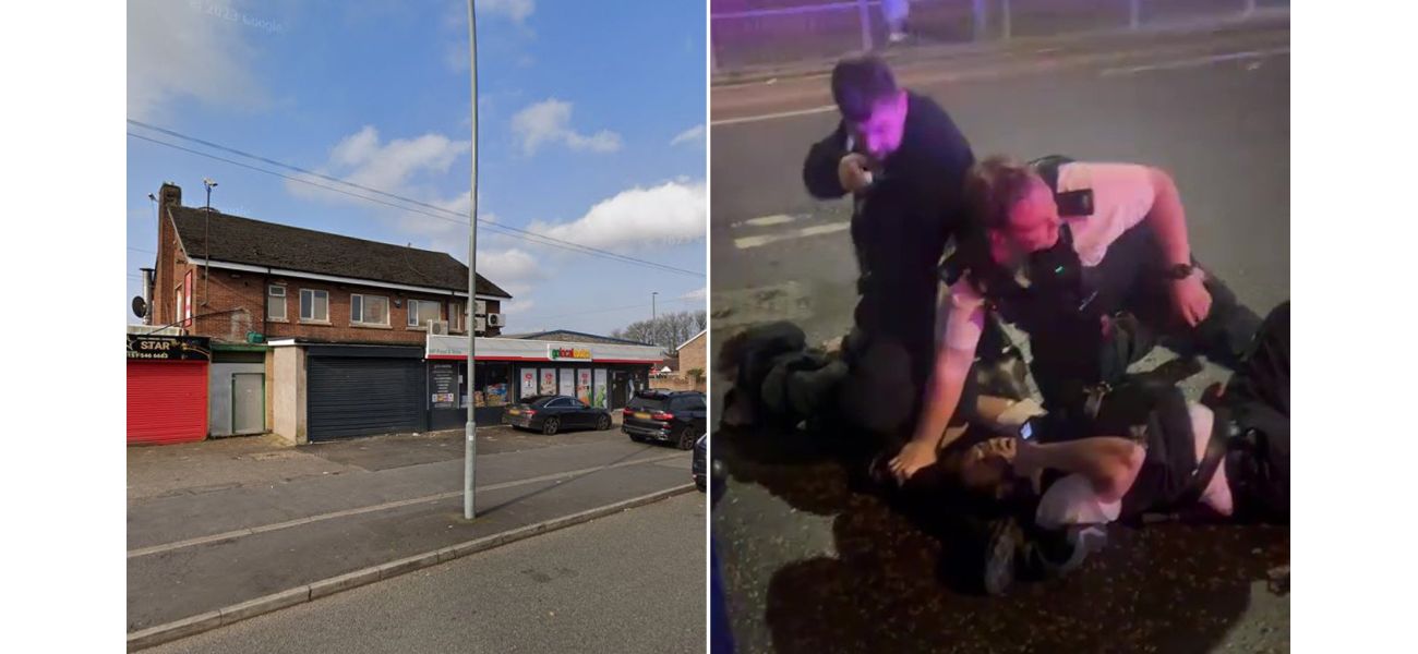 13-year-old boy allegedly assaults police officer outside chip shop.