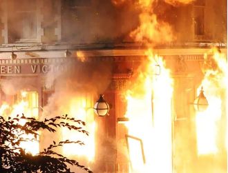 EastEnders fans correctly identify fire victim and make connection to earlier episode.