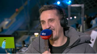 Neville compares Man Utd player to Rooney following victory over Man City.