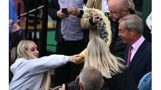 Model on OnlyFans goes to prison for drenching Nigel Farage in a banana milkshake.