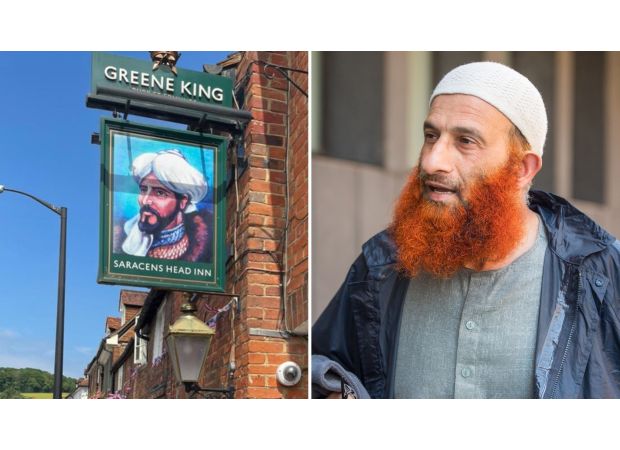 A terrorist sues a pub for £1,850 because its sign frightens him.
