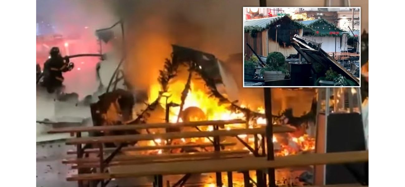 Iconic holiday market destroyed by fire at popular spot.