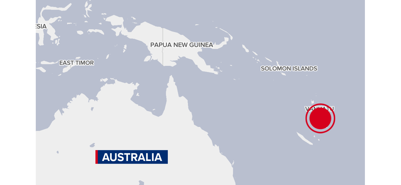 Strong earthquake with a magnitude of 7.3 hits close to Vanuatu.