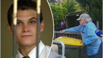 Bali Nine member's dad confronts media outside Brisbane house.